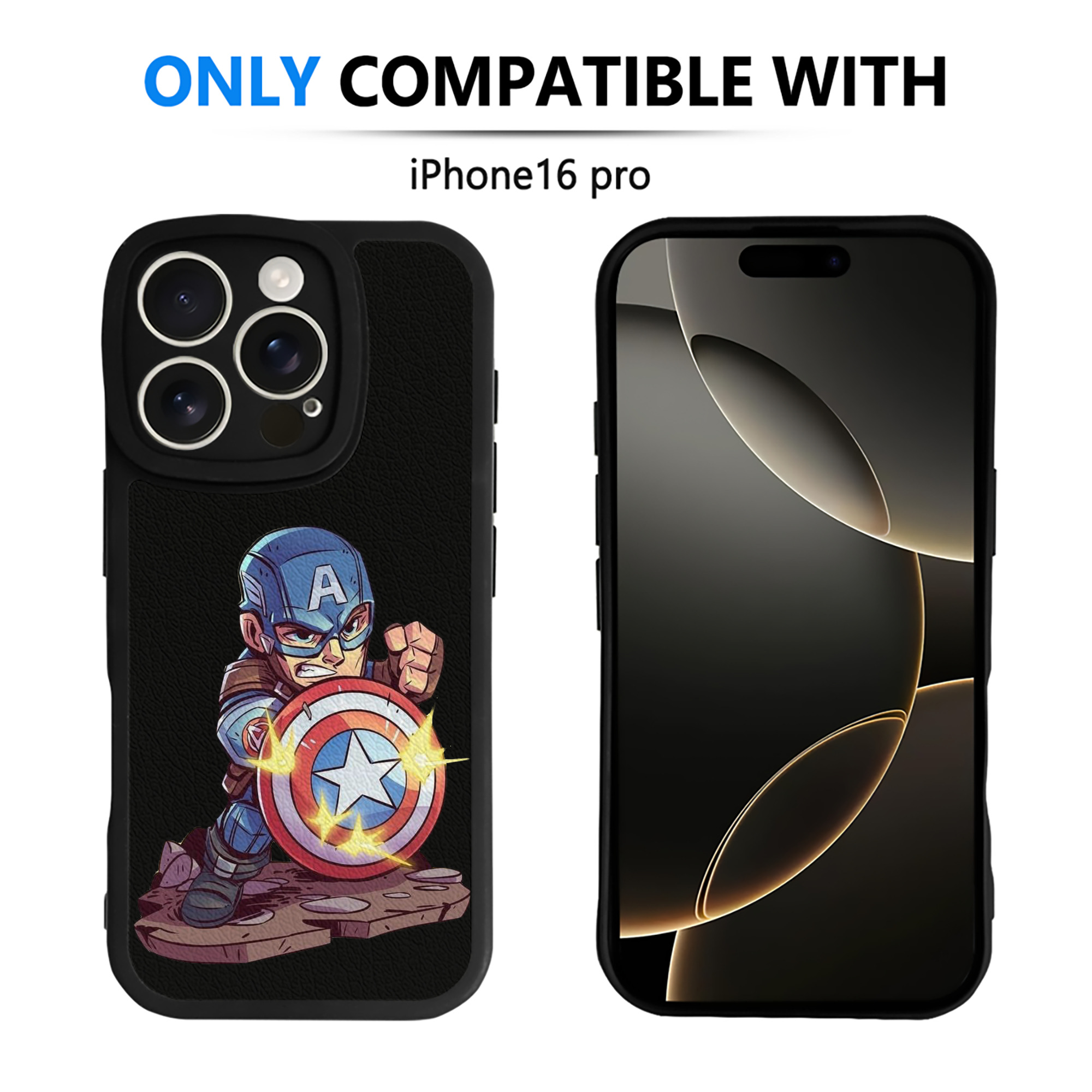 （画像用） アベンジャーズ The Avengers 【iPhone 16シリーズ対応】シリコンスマホケース（レザー調） 材質：シリコン